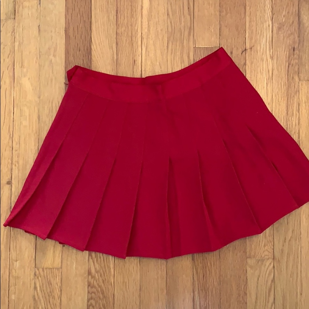 Red cheer skirt